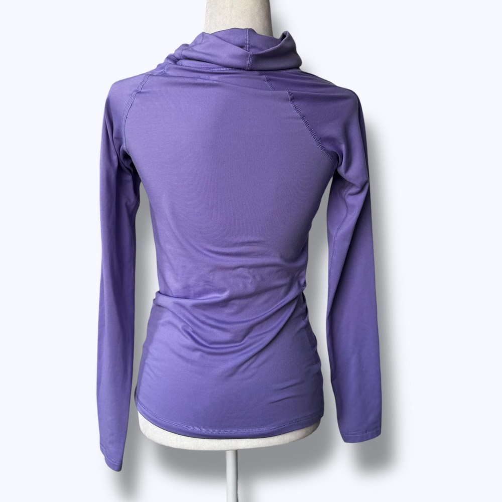 Nike Pro Dri-Fit Funnel Neck Hoodie Purple Womens S Athleisure Gorpcore Sporty - Picture 3 of 11